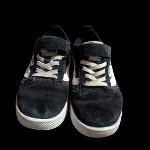 Vans Black and White Kids Sneakers
